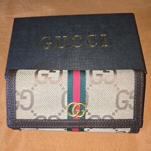 Monogram Beige and Brown Wallet